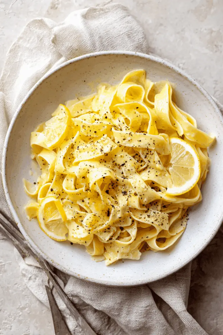 Lemon & Butter Tagliatelle