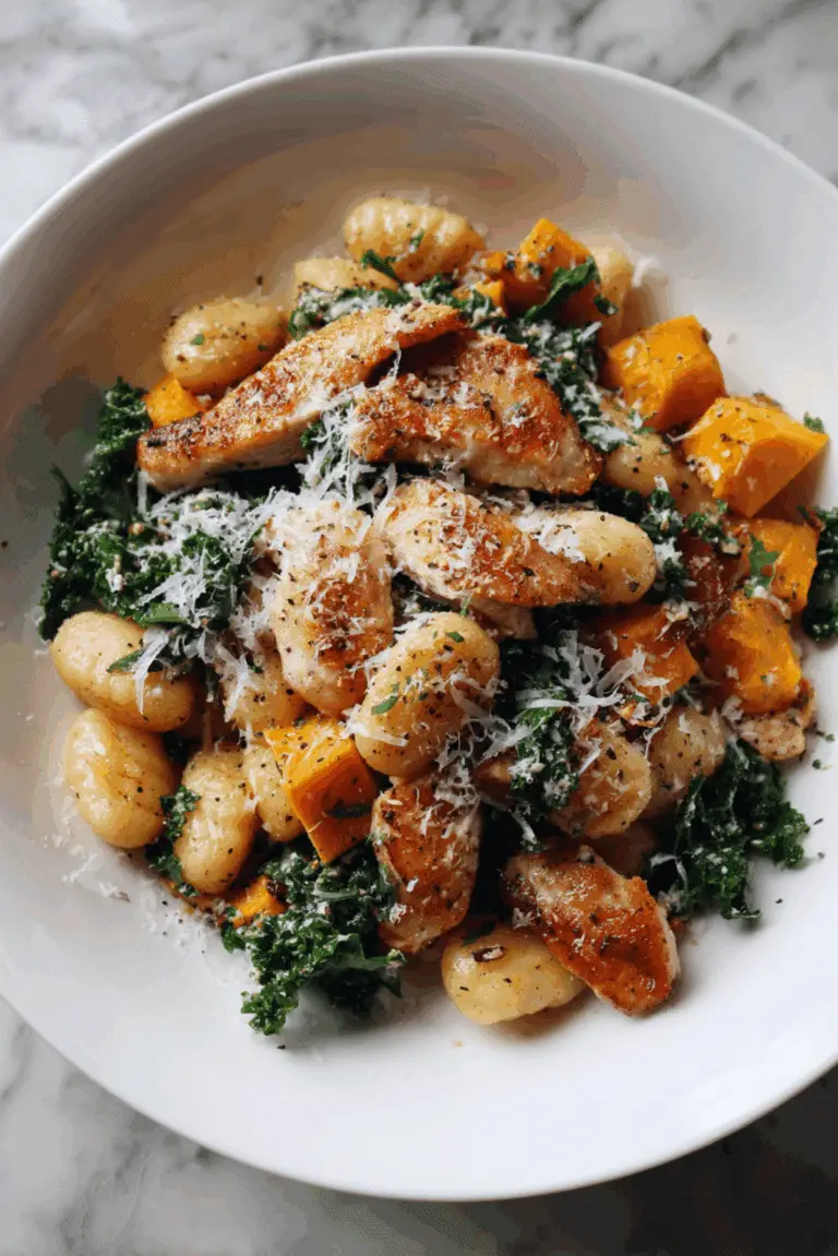 Chicken Gnocchi with Butternut Squash & Kale