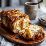 Cream Cheese Stuffed Cinnamon Roll Bread