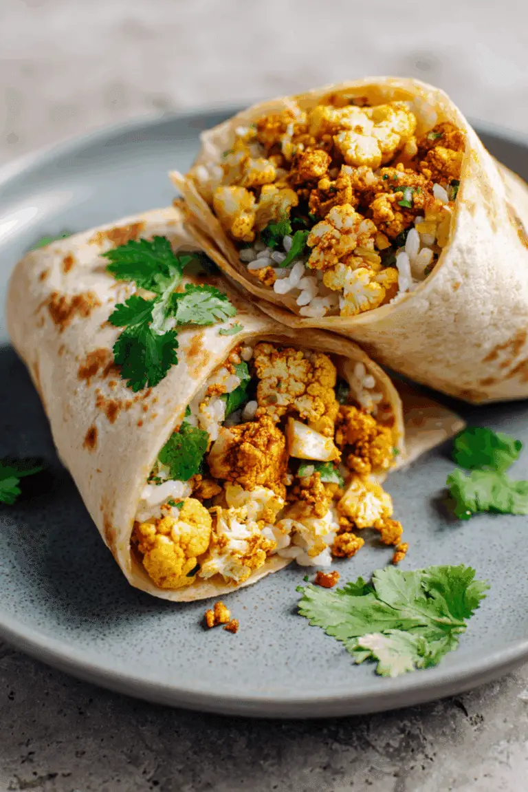 Cauliflower Tofu Burritos