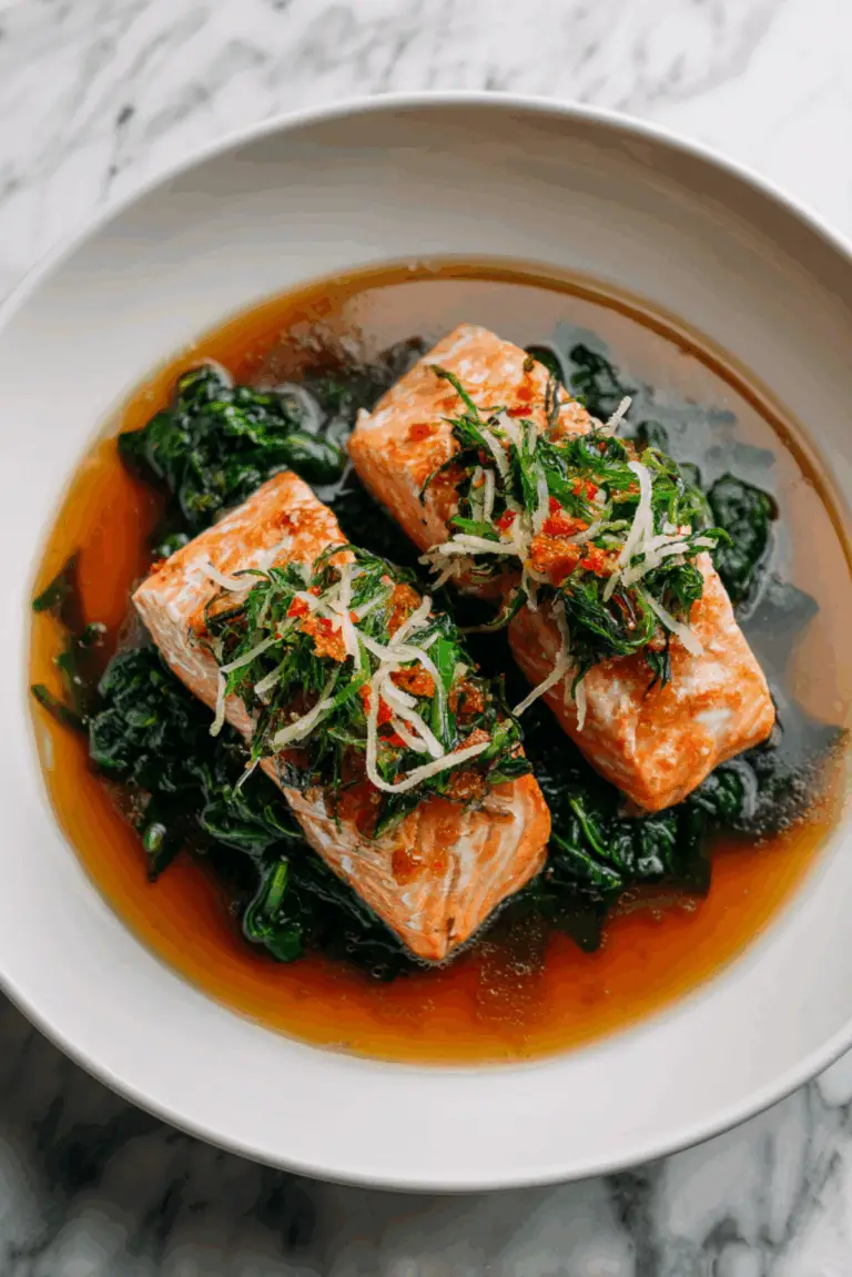 Easy Steamed Ginger Salmon