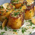 Fondant Potatoes with Cacio e Pepe Sauce