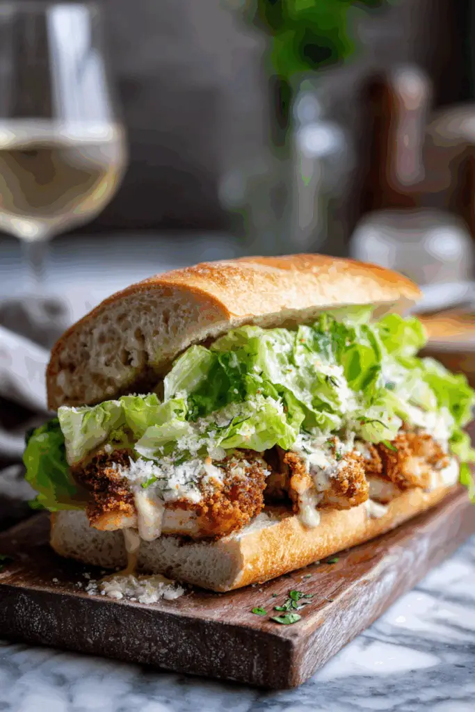 Crispy Chicken Caesar Sandwich