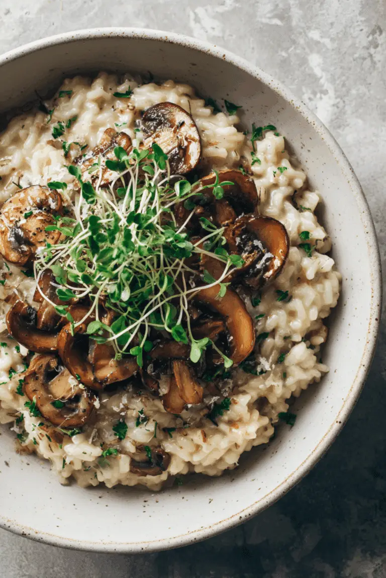 Triple Mushroom Truffle Risotto