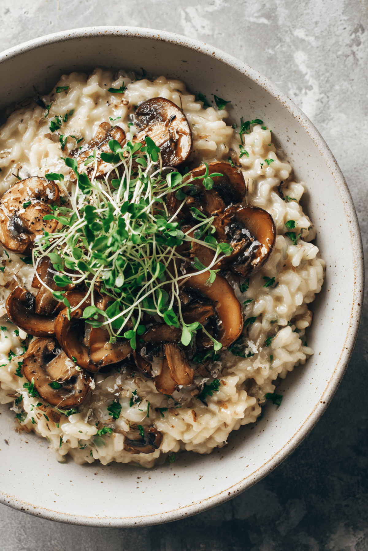 Triple Mushroom Truffle Risotto
