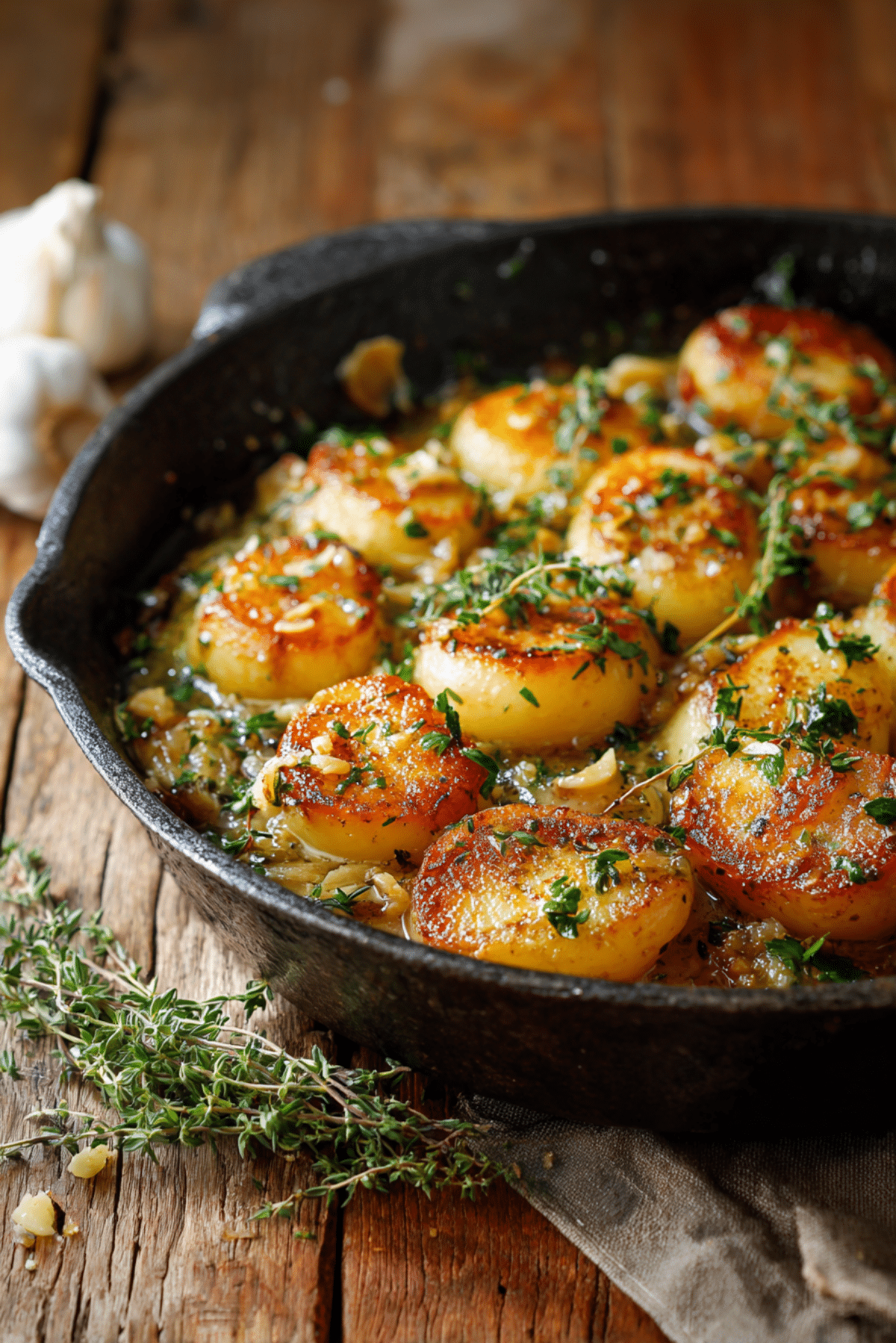Fondant Potatoes with Cacio e Pepe Sauce
