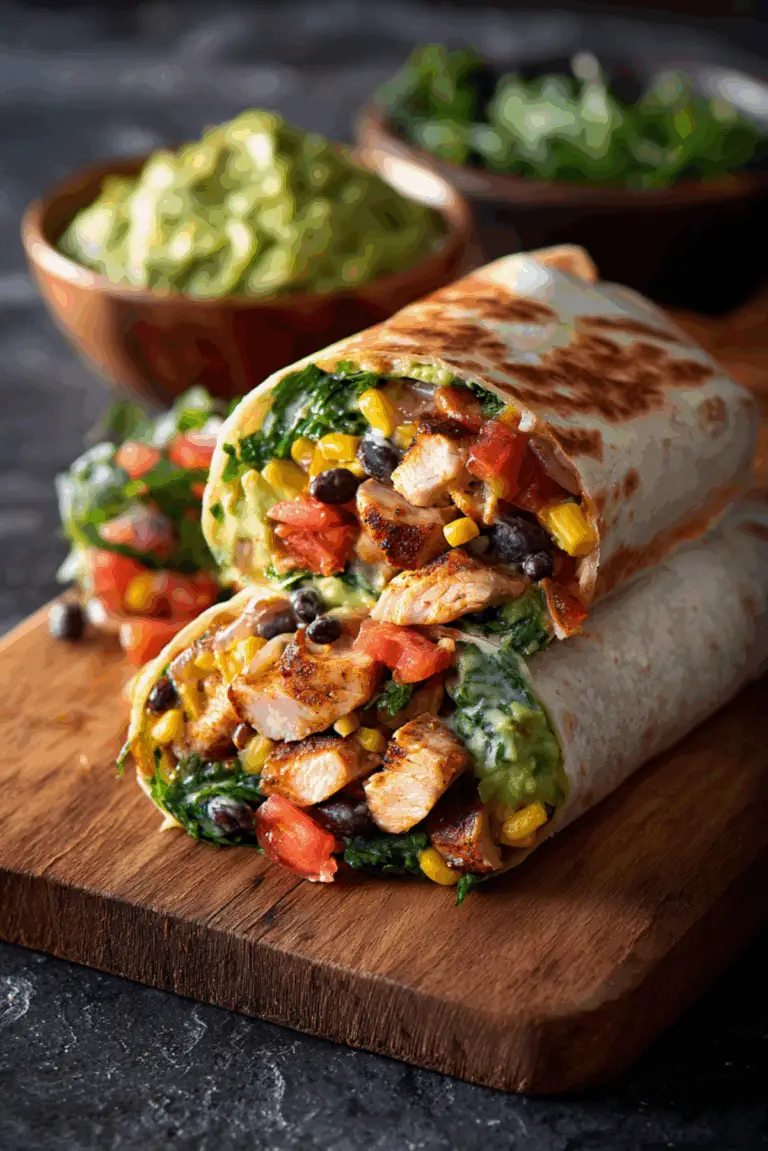 Chicken Avocado Ranch Burritos