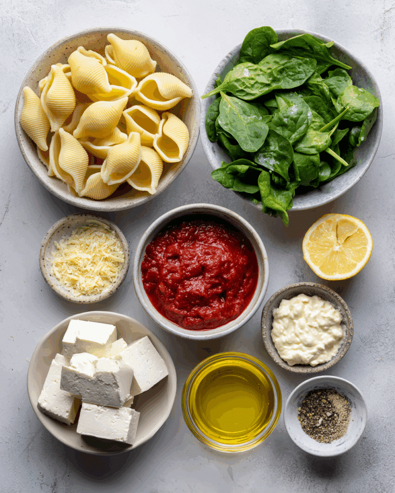Creamy Spinach Tofu Shells - Cookandvibes