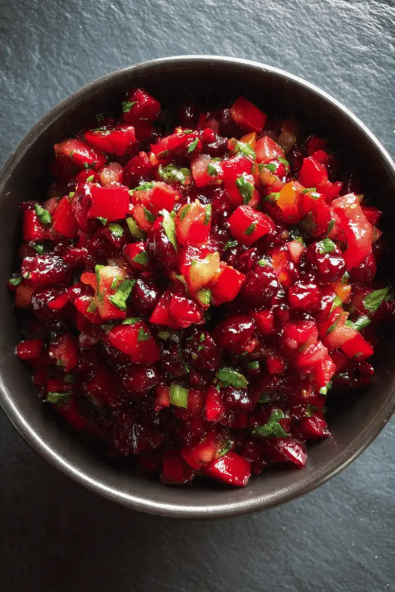 Gingery Cranberry Salsa