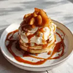 Pumpkin Shortcakes with Cinnamon Apples and Maple Whipped Cream Cheese