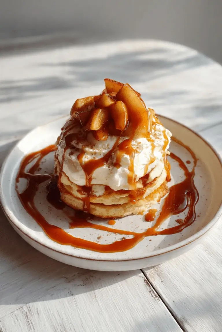 Pumpkin Shortcakes with Cinnamon Apples and Maple Whipped Cream Cheese
