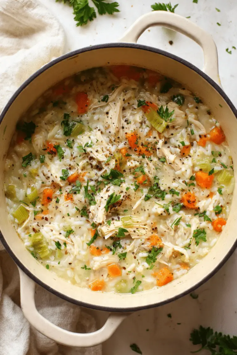 Chicken, Leek, and Rice Soup