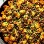 Easy & Delicious Holiday Stuffing Skillet