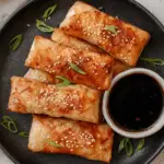 AIR FRYER SALMON RICE PAPER WRAPS