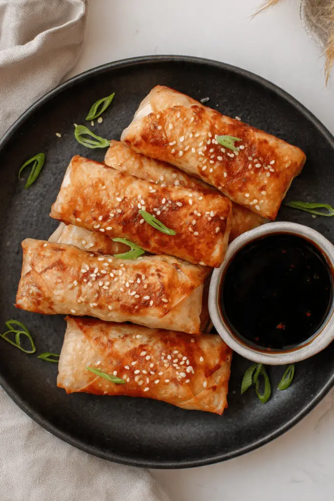 AIR FRYER SALMON RICE PAPER WRAPS