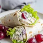 Creamy Chicken & Grape Yogurt Wraps Recipe