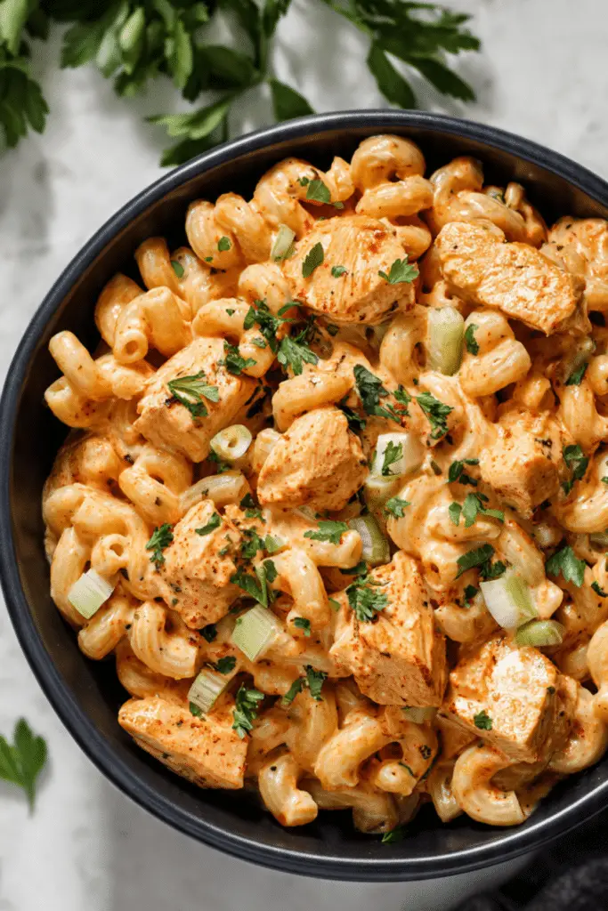 Nashville Hot Chicken Pasta Salad
