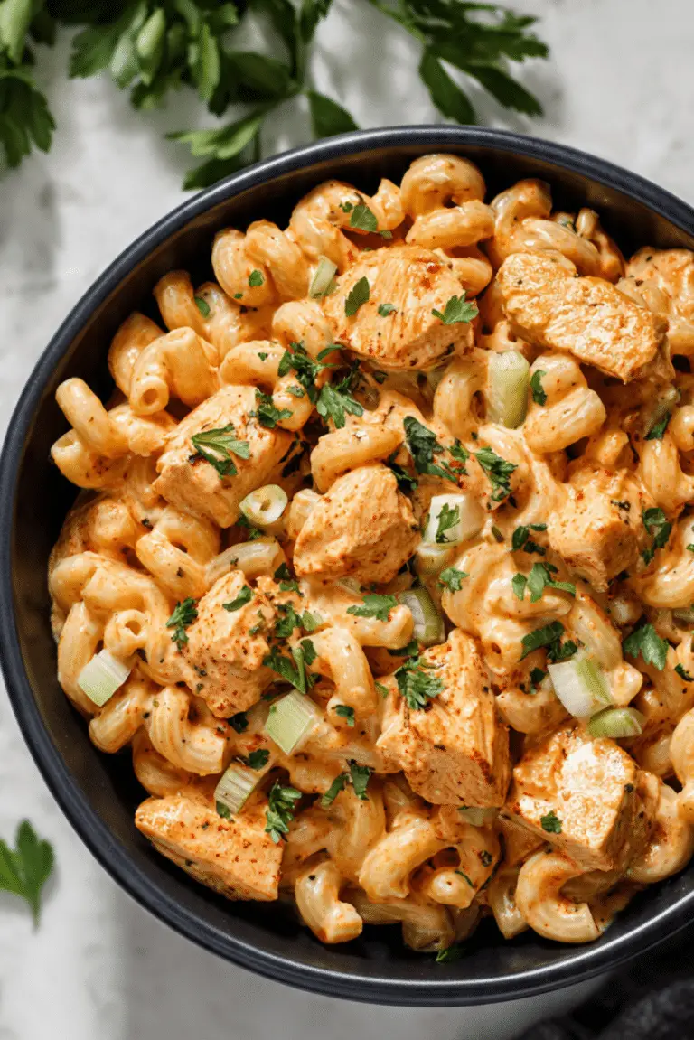 Nashville Hot Chicken Pasta Salad