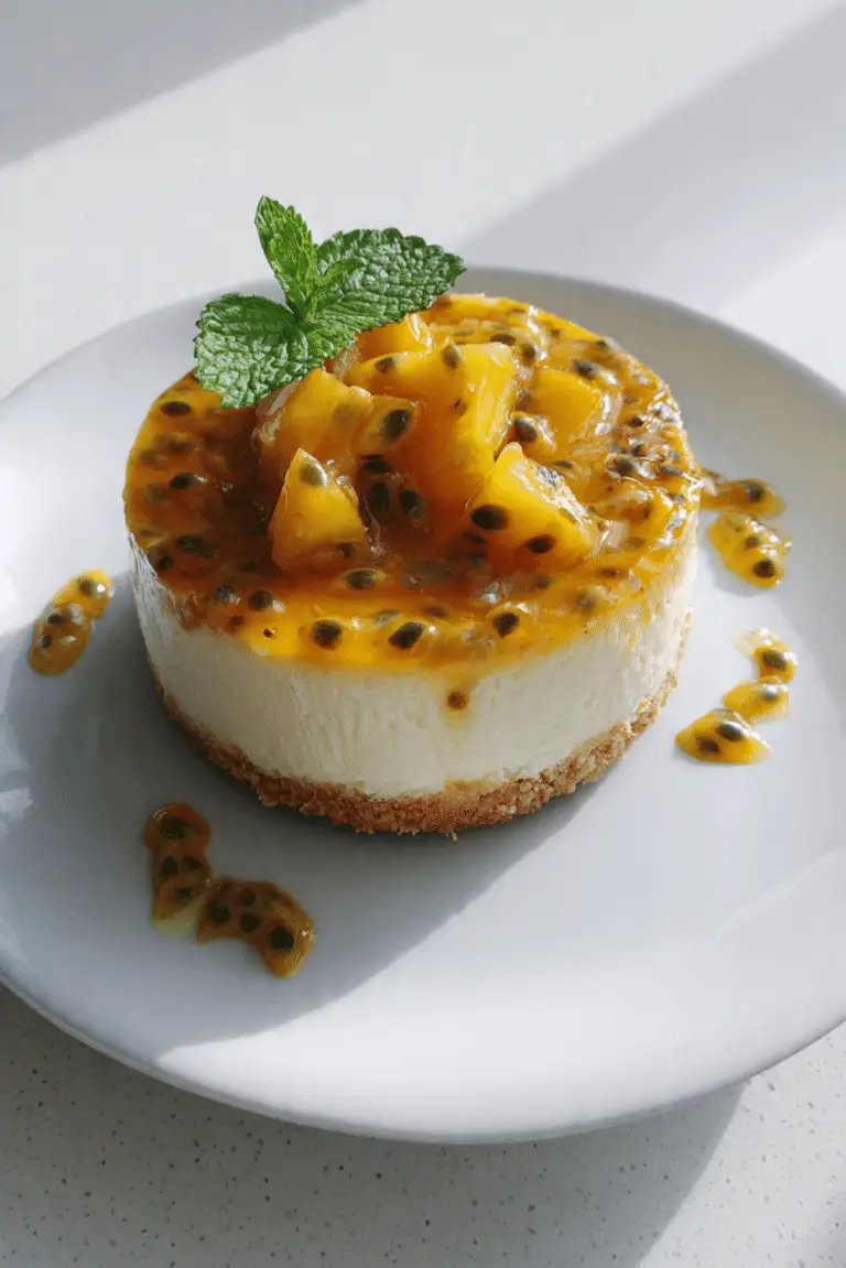 Mango & Passionfruit Cheesecake