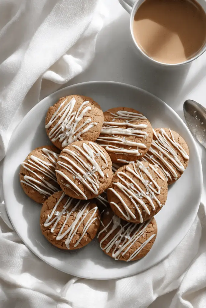 Gingerbread Latte Cookies with Brown Butter Icing