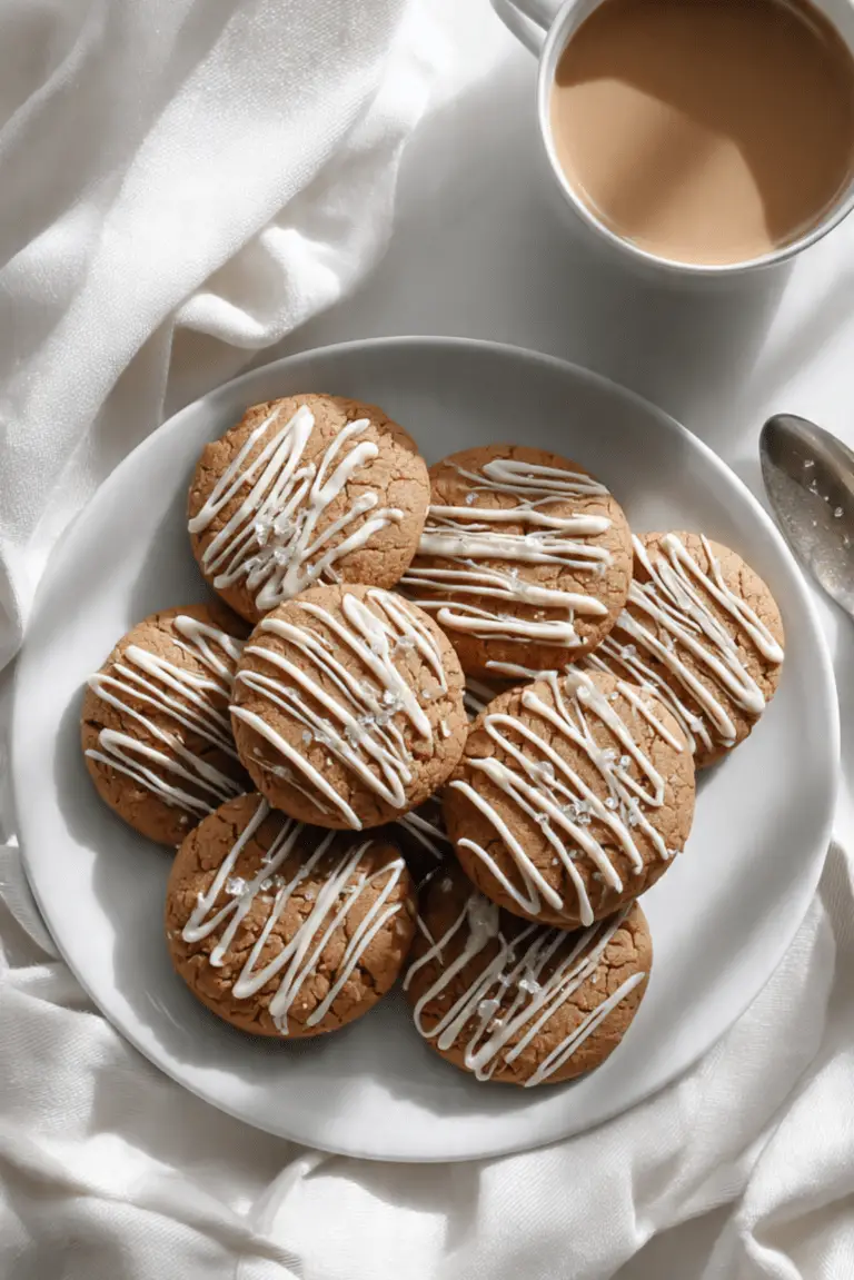 Gingerbread Latte Cookies with Brown Butter Icing