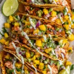 Salmon Tacos with Mango Corn Salsa
