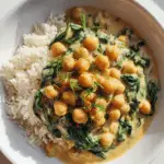 Steph’s Chickpea Curry with Spinach and Rice
