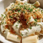 Creamy No-Cream Chickpea Rigatoni