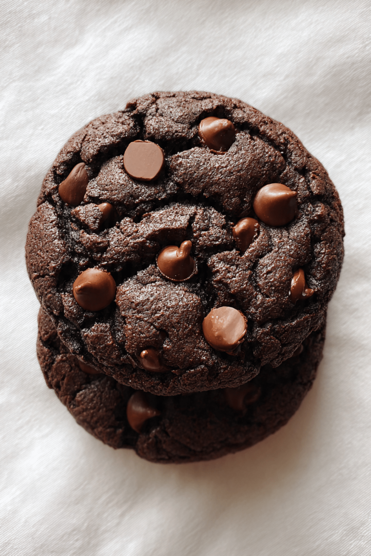 Two Huge Double Chocolate Cookies