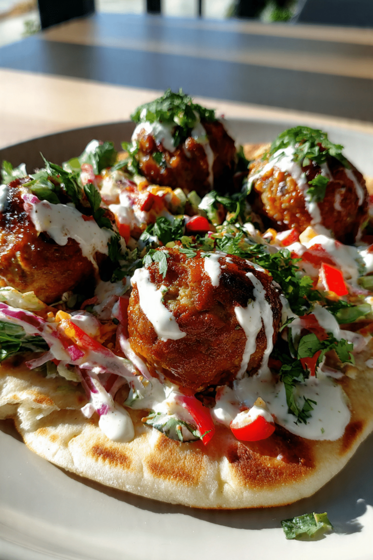 Ginger Chicken Meatball Sandos