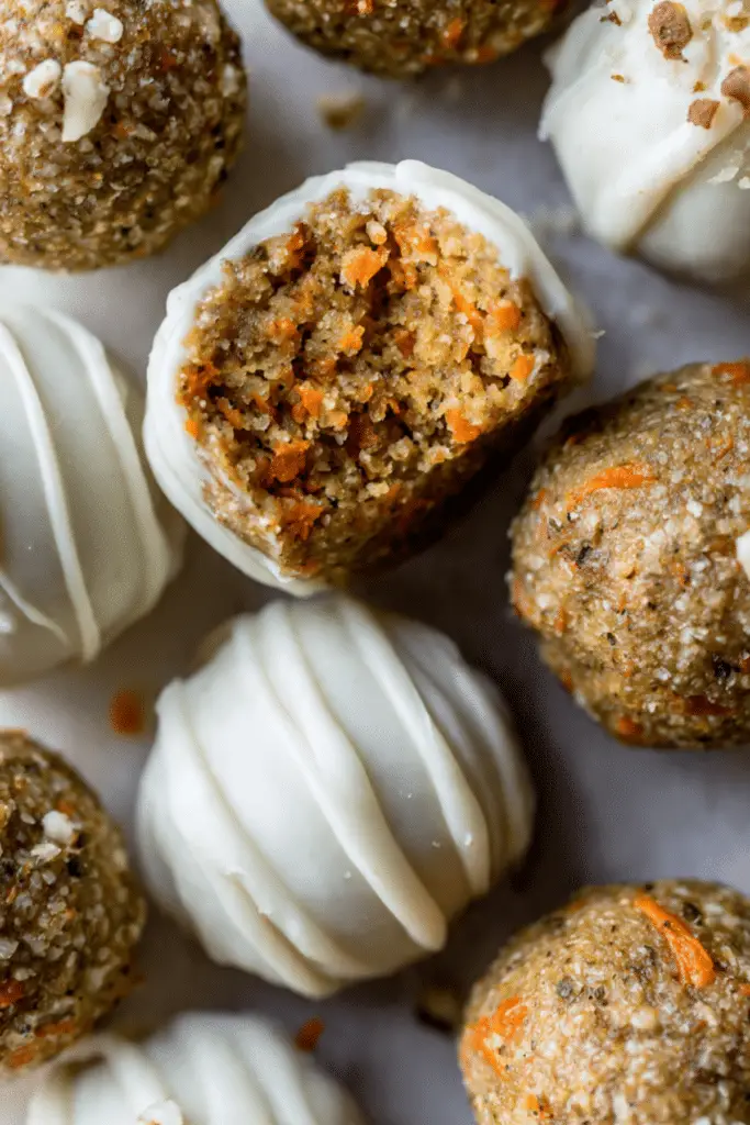 Raw Vegan Carrot Cake Bites
