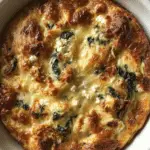 Croissant Strata with Spinach, Feta, and Gruyere
