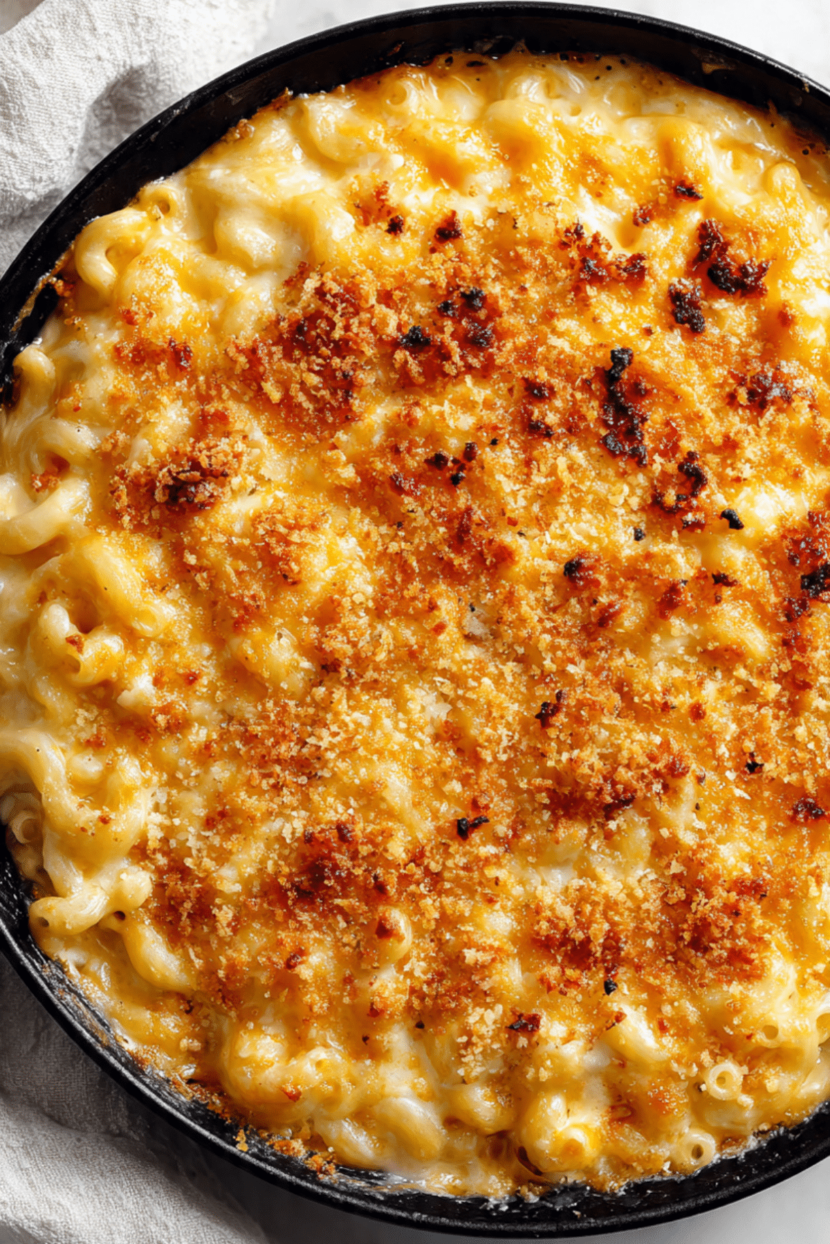 Skillet-Baked Macaroni and Cheese