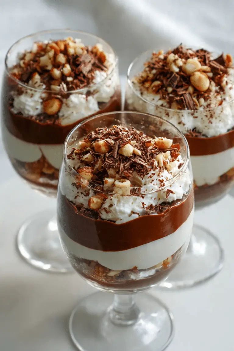 Italian Ricotta Nutella Dessert Parfaits