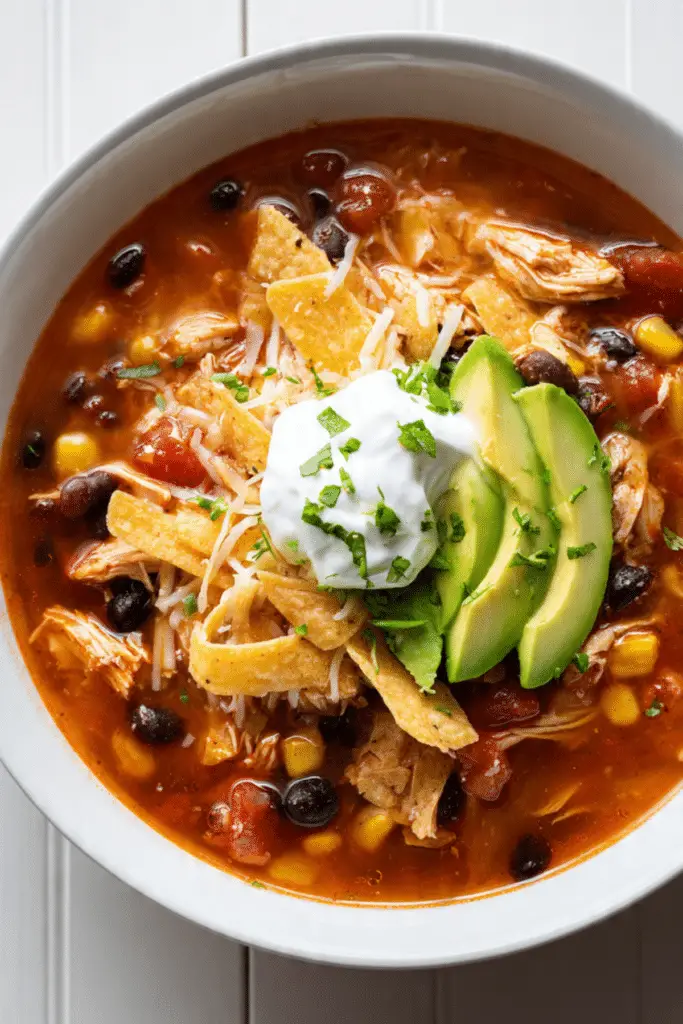Simple Chicken Tortilla Soup