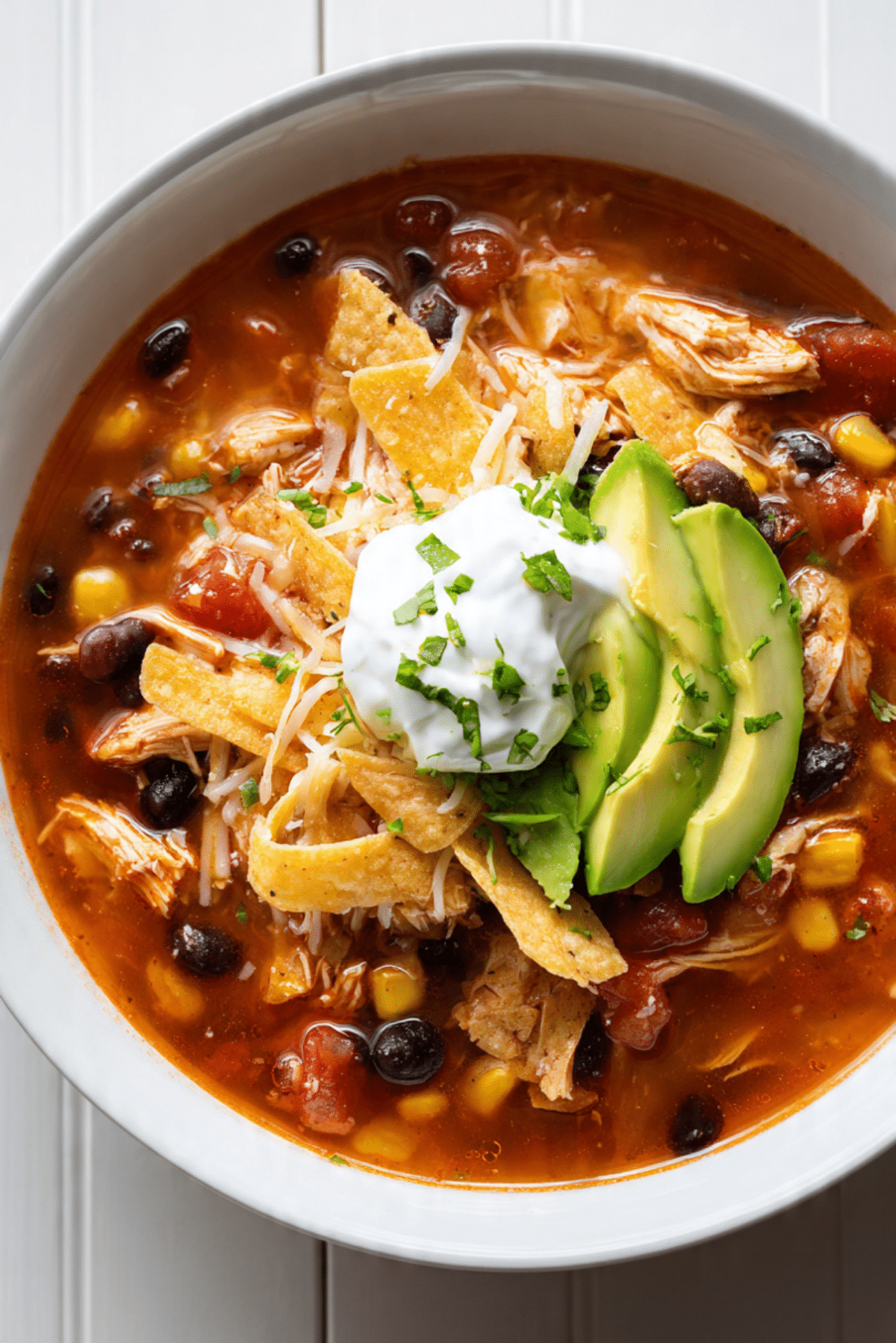 Simple Chicken Tortilla Soup