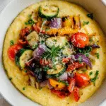 Delicious Creamy Polenta with Roasted Veggies