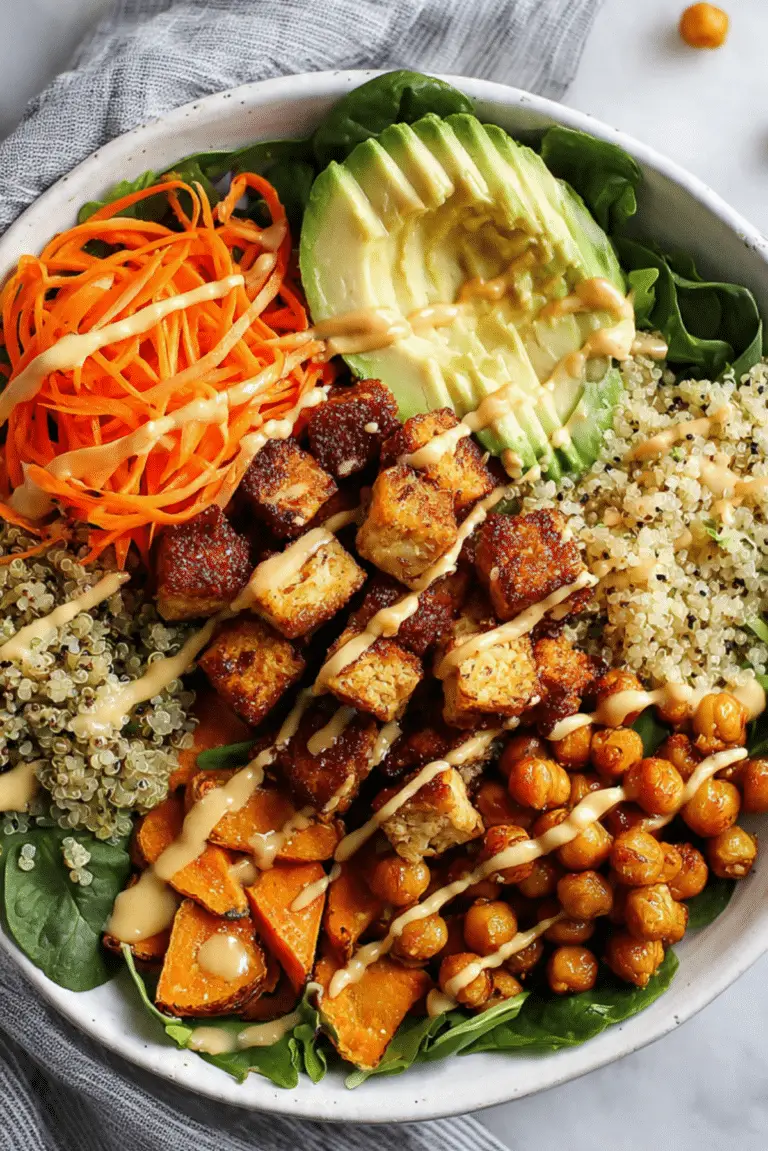 Miso Glazed Sweet Potato Buddha Bowl