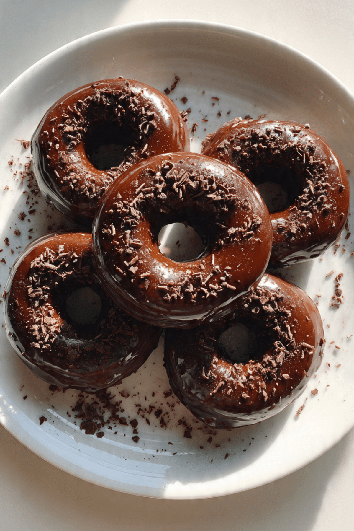 Baked Chocolate Doughnuts with Espresso