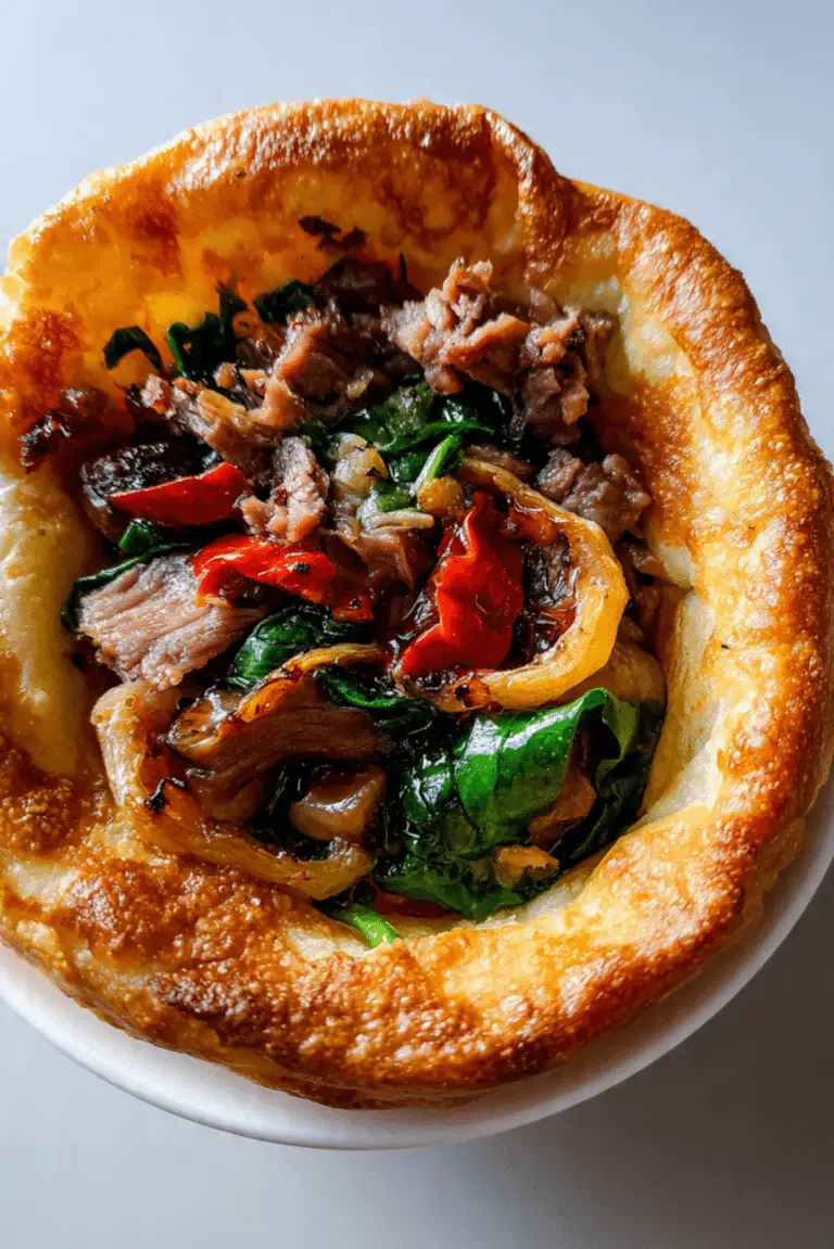 BBQ Pulled Beef Yorkshire Pudding Burrito