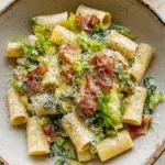Creamy Bacon & Sprout Pasta