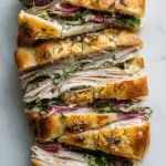 Trader Joe’s Sun-Dried Tomato Focaccia Turkey Sandwich