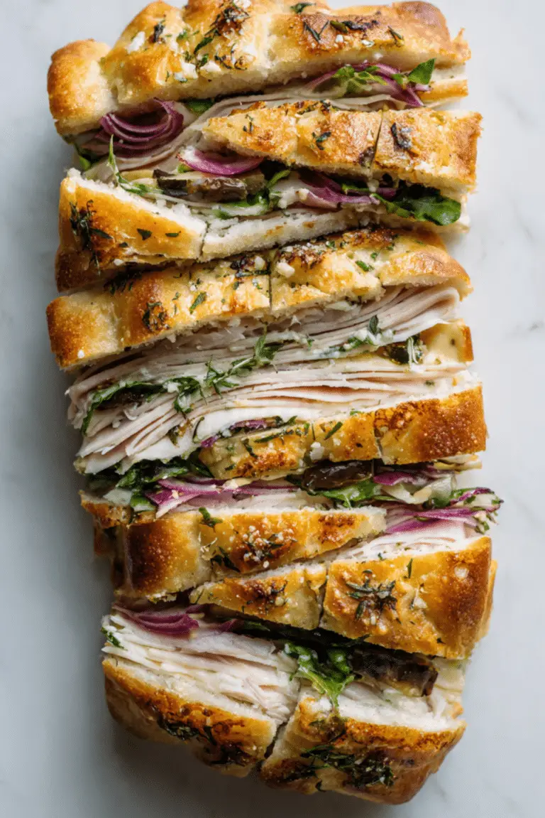 Trader Joe’s Sun-Dried Tomato Focaccia Turkey Sandwich