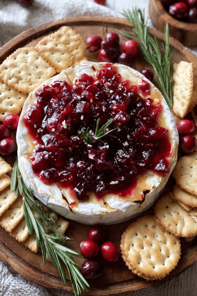 Baked Brie with Cranberry Orange Relish
