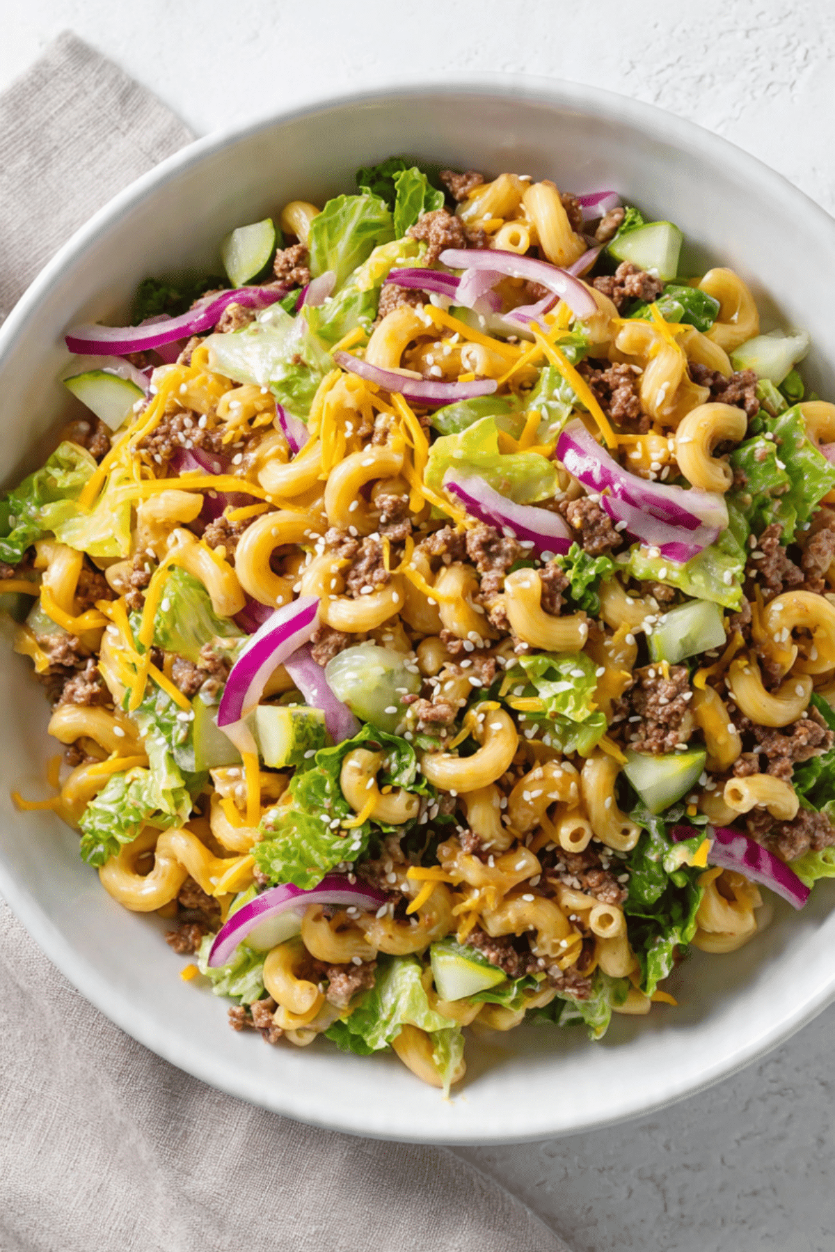 Big Mac Pasta Salad Recipe