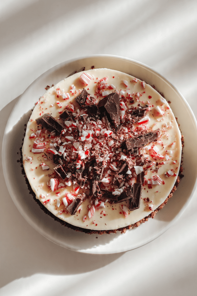 Peppermint Bark Cheesecake