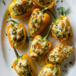 Spinach and Artichoke Stuffed Mini Peppers