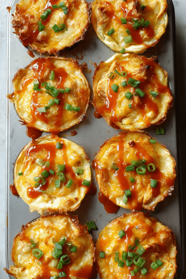 Cheesy Buffalo Chicken Cups