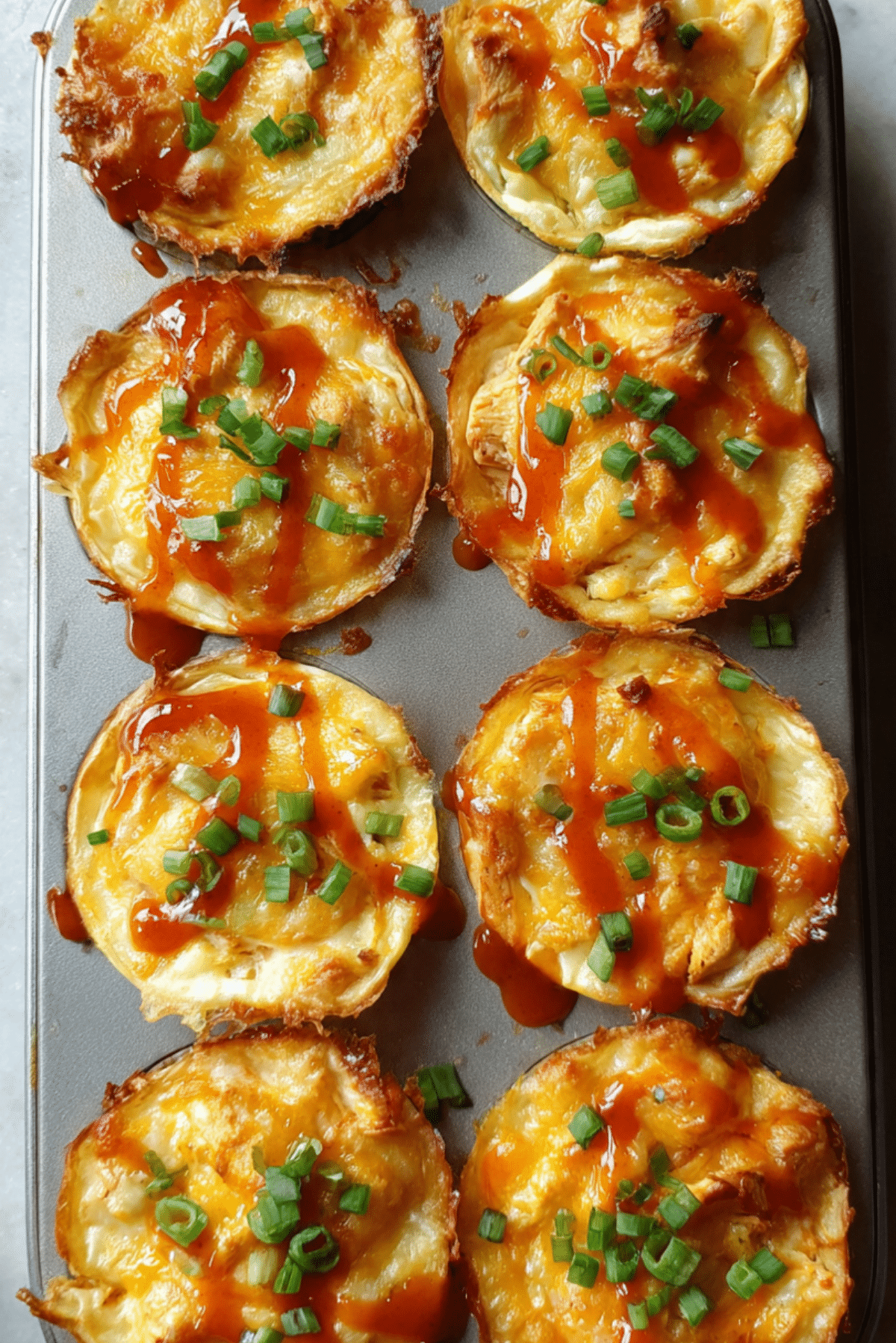 Cheesy Buffalo Chicken Cups