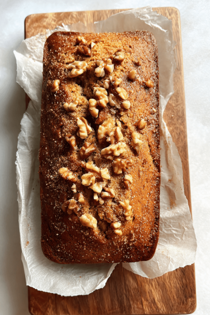 Banana Bread with Walnuts and Cinnamon